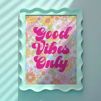 Good Vibes Only Pink Print