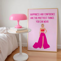 Taylor Swift Happiness and confidence Pink Print
