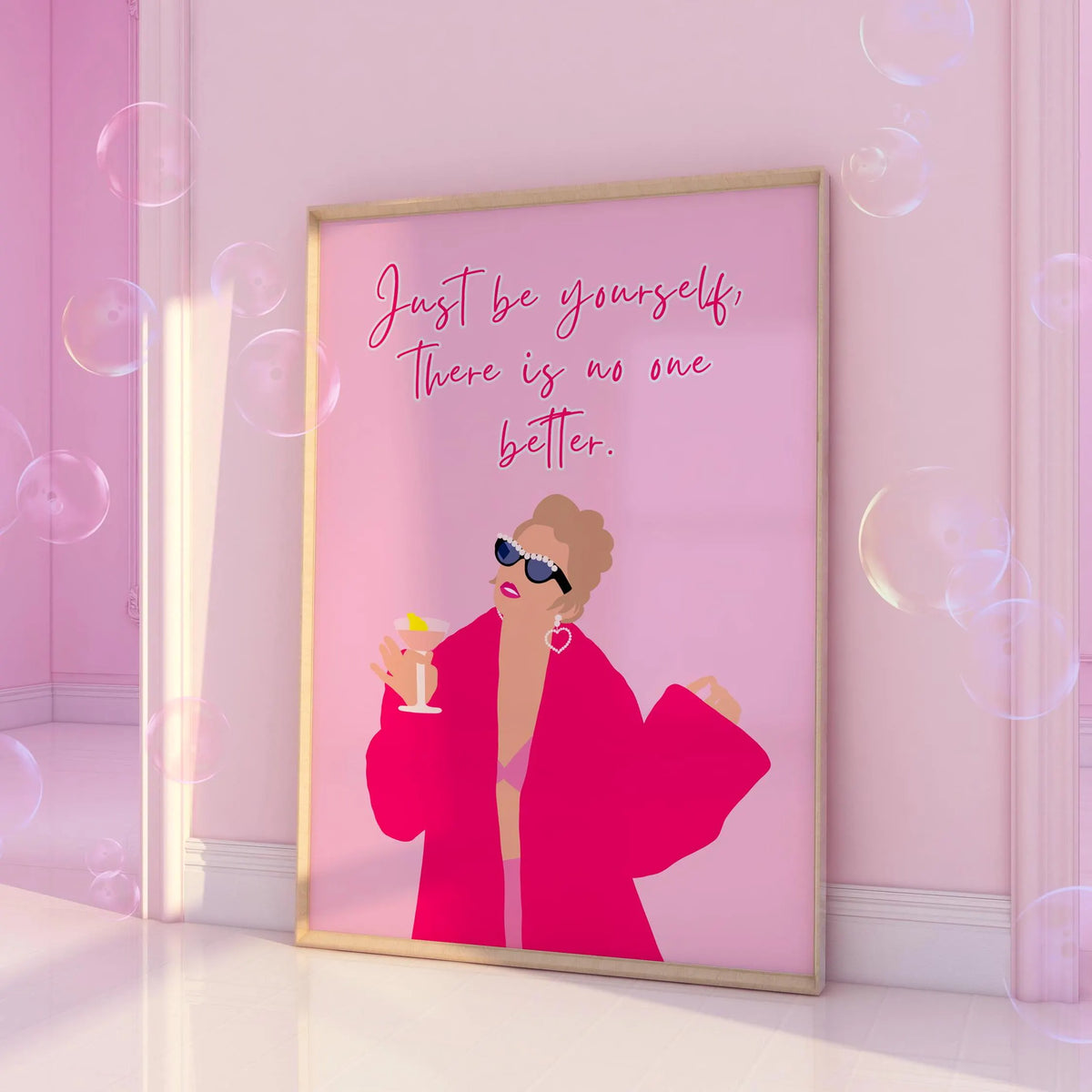 Taylor Swift Just be yourself Pink Print